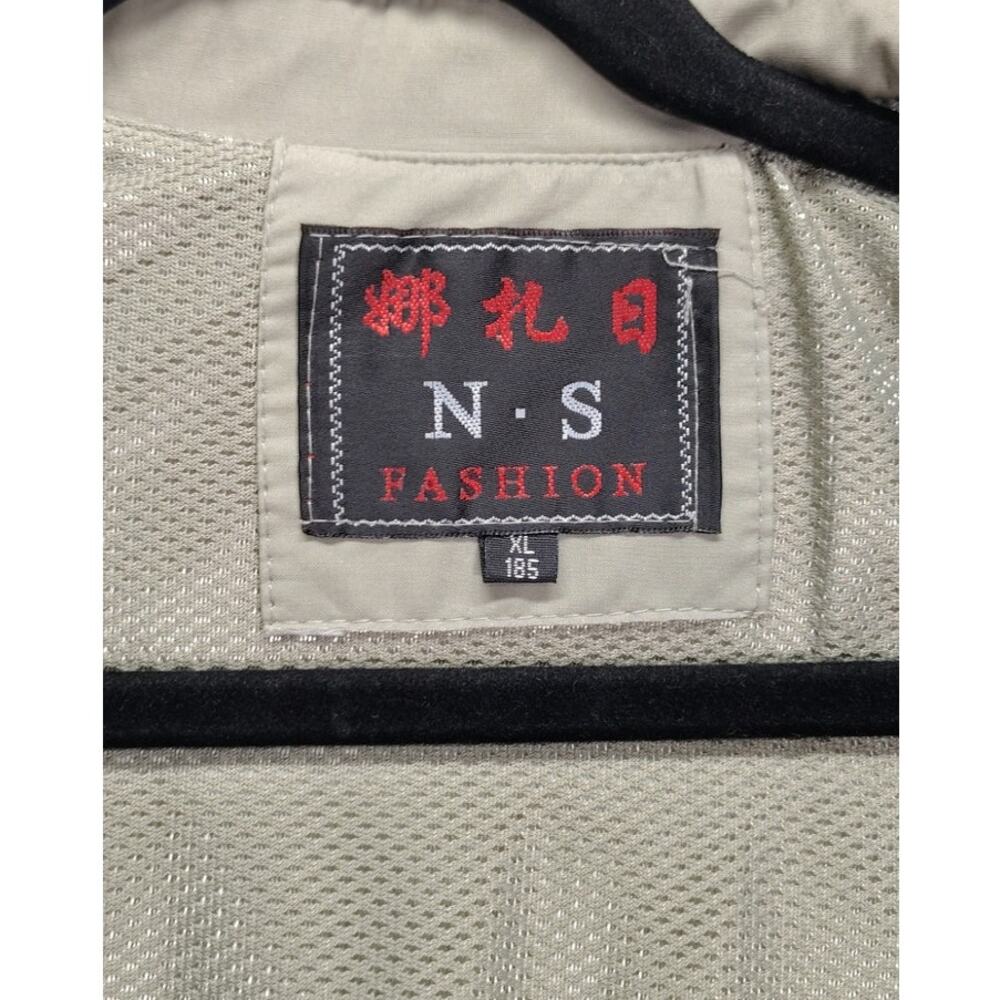 N.S. Original Fashion Jeep Vest Mens Size XL Trapper Tan Brown Multipockets Mesh - Picture 9 of 10